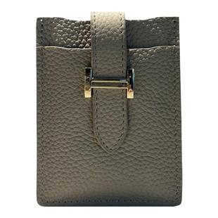 网红真软皮卡包女新款小众ins抽拉式卡片包轻薄零钱包卡套证件包