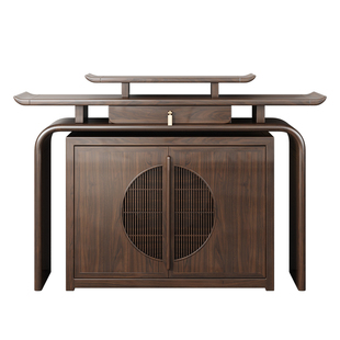 新中式供桌香案佛龛神台佛堂观音财神关公家用实木贡台神龛供奉台