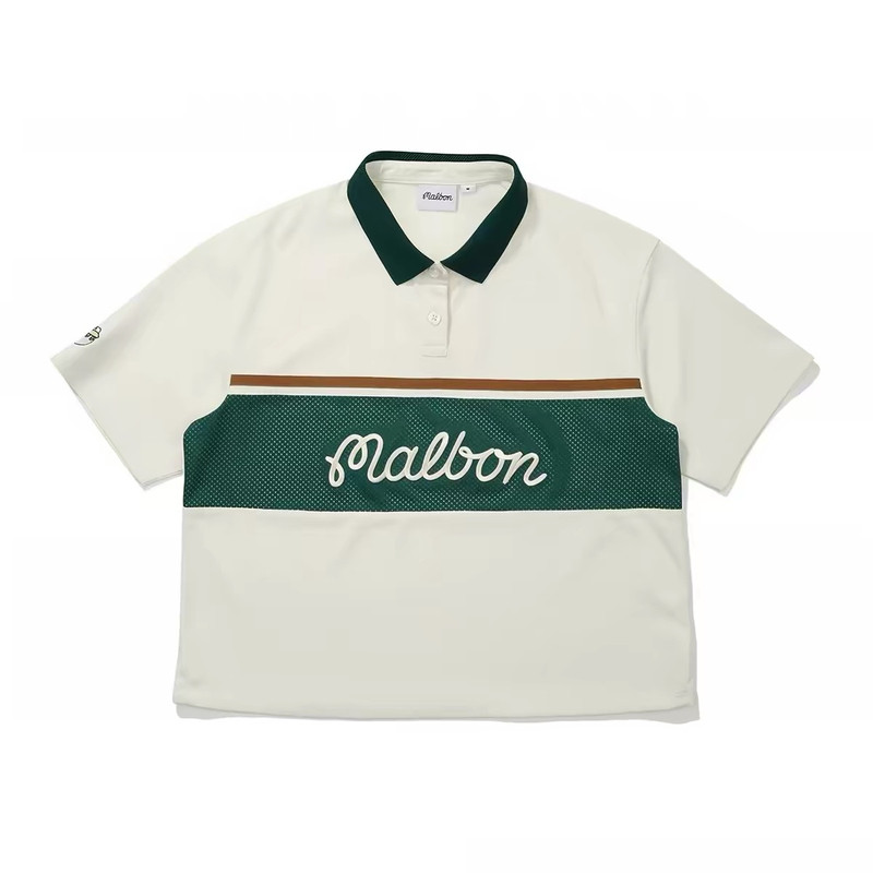 malbon高尔夫女轻薄透气POLO衫