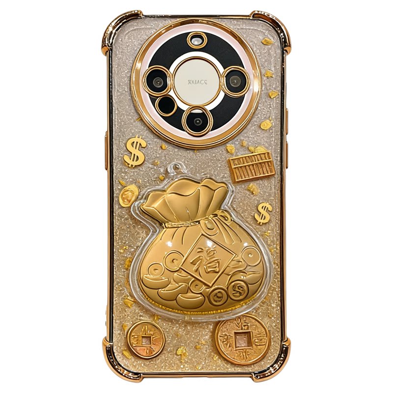2026新年铜钱福袋适用华为mate60pro手机壳新品高级感mate80pro网红爆款手机壳mate70pro好看的外壳保护套女