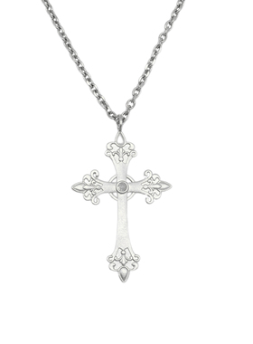 BM项链超大号十字架毛衣链