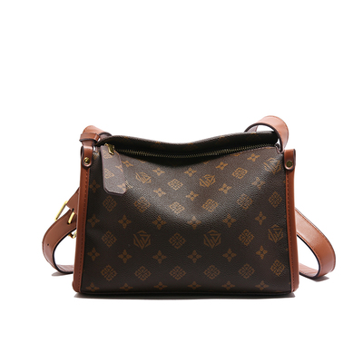 大容量包包女2025新款高级感印花通勤托特包时尚宽肩带单肩斜挎包