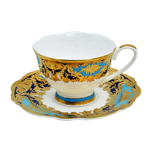 高档精致骨瓷咖啡杯套装欧式奢华下午茶杯具茶壶整套家用乔迁礼盒