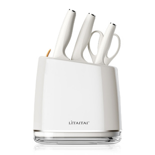 利太太钛刀具套装厨房家用全套厨刀厨具辅食组合切菜刀菜板二合一