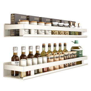 厨房置物架免打孔墙上壁挂多功能调料架挂墙家用收纳架多层墙面