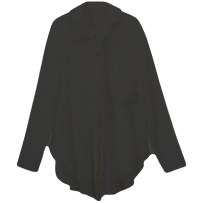 ASSIGNMENTS纯色花边流苏衬衫