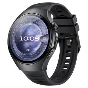 适用华为watch5手表带专用一体波浪纹硅胶腕表带运动智能手表46mm苍穹黑银河紫42mm晨曦金男士夏季女生透气