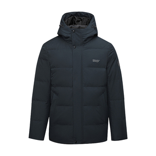 HLA/海澜之家加厚连帽羽绒服男士25冬季大码石墨烯防钻绒保暖外套