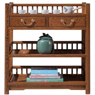 鸡翅木餐边柜中式多功能小茶柜红木家用茶水台实木仿古茶水柜简约