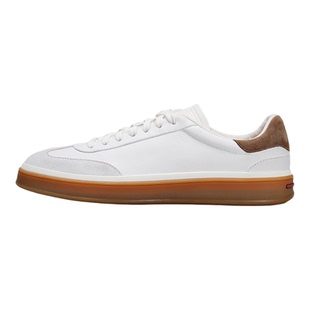 GKD LP轻奢头层牛皮男鞋系带圆头德训运动鞋软底休闲皮鞋透气板鞋