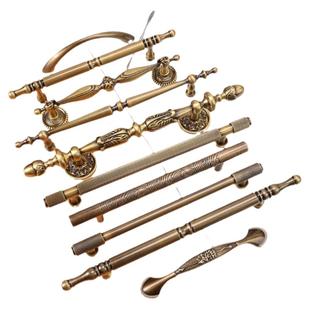 铜匠师古铜色柜门拉手复古家具衣柜抽屉柜子法式仿古橱柜古铜把手