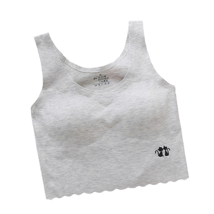 纯棉女童小背心儿童内衣发育期小学生初中生少女8-14岁吊带文胸夏