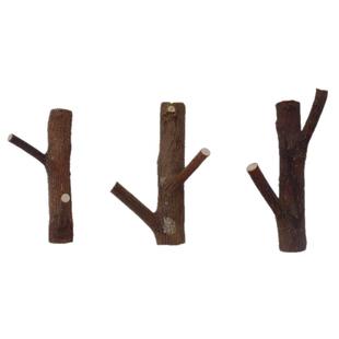 创意实木树枝挂钩钥匙壁挂玄关收纳衣帽钩进门装饰挂衣架免打孔