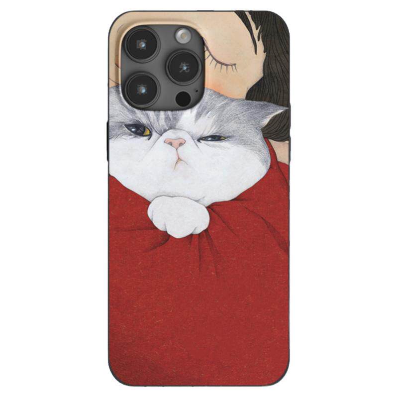 可爱拥抱猫咪MagSafe磁吸手机壳
