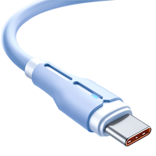 typec数据线120w超级快充线带灯5A适用小米vivo荣耀华为p50充电线器mate40平板安卓tapyc手机6a闪充usb冲电线