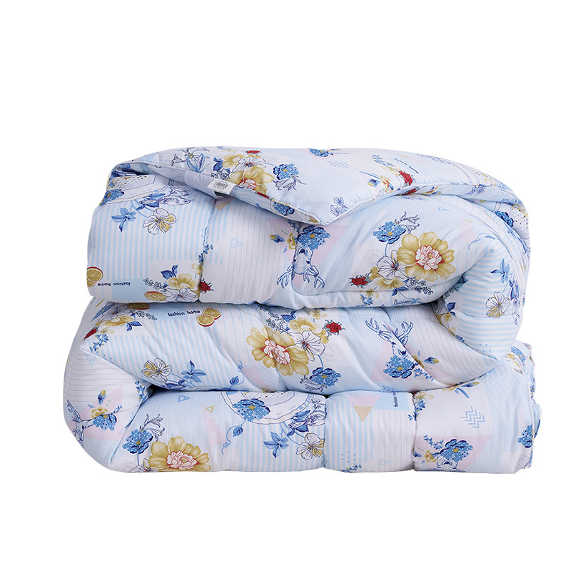 富安娜出品馨而乐被子冬被 四季被保暖被芯150x200单人学生宿舍
