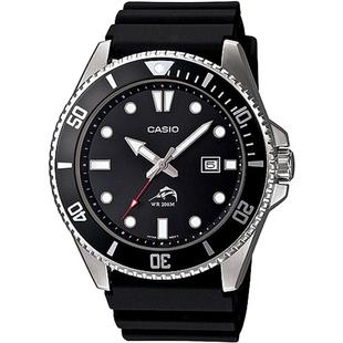 卡西欧手表男学生防水剑鱼海洋之心夜光潜水非机械石英表MDV-106