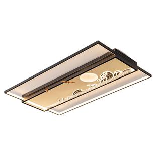 新中式套餐灯具长方形客厅灯简约LED吸顶灯茶室餐厅灯书房卧室灯