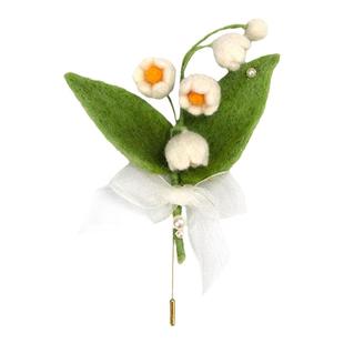 喜物语花朵羊毛毡手工diy胸针衣服帽子别针配饰欧式立体绣戳戳乐