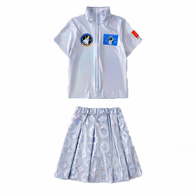 儿童演出服科技感宇航员太空服未来机器人ai中小学运动会航天服装