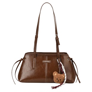 EUNICE EXQUISITE高级质感复古腋下包包女款轻奢小众皮手提单肩包