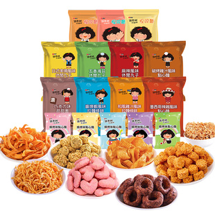 进口零食张君雅小妹妹巧克力甜甜圈拉面丸子捏碎面整箱海苔麻辣