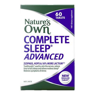 澳洲直邮Nature's Own高效草本助眠片安眠片非褪黑素改善睡眠60片