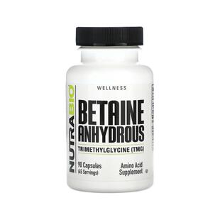 香港直邮Nutrabio Labs,无水甜菜碱，90 粒胶囊功能甘氨酸补充