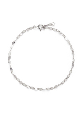 VOGUEWANG高端时尚新年闪耀系列S925纯银镀18K金银色波光粼粼手链