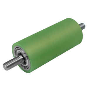 聚氨酯包胶双头牙从动轮带轴外径20-35无动力滚筒现货输送带托辊