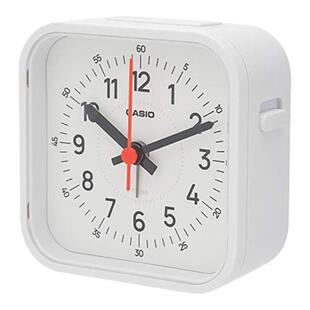【日本直邮】Casio卡西欧旅行指针式闹钟带LED灯白色TQ-169-7JF简