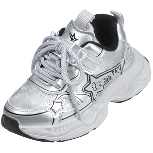 天美意童鞋儿童运动鞋冬季男童休闲鞋女童防滑软底加绒保暖跑步鞋