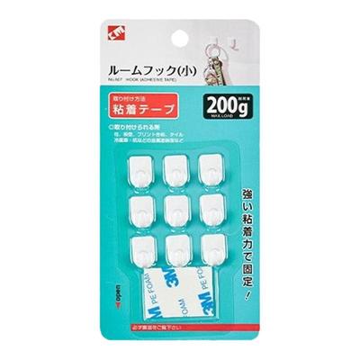 KM迷你挂钩小饰品墙壁粘钩浴室毛巾挂衣钩厨房瓷砖粘钩门后挂钩