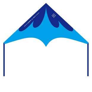 新款潍坊三角炽焰大小风筝儿童微风易飞手持大人专用高档专业级