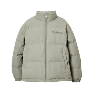 绫致杰克琼斯男装冬羽绒服浮雕满印立体图案时尚简约百搭外套