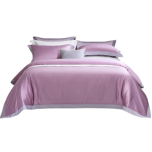 富安娜100支长绒棉床上四件套纯棉全棉轻奢床上用品酒店民宿高级