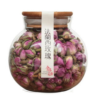 伴手礼物无硫法兰西粉玫瑰花茶干玫瑰花茶瓶装