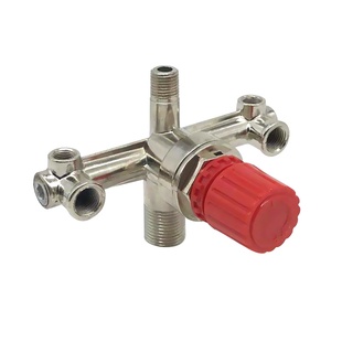 静音无油空压机打气泵配件开关总成压力控制出气六通巴马支架包邮