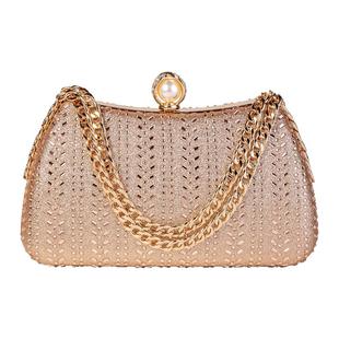 礼服旗袍包喜婆婆新娘包放红包手机时尚镶钻宴会包链条手提小包包