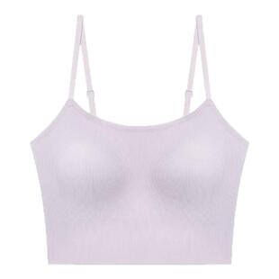 ubras无尺码美背内衣吊带背心带胸垫女内搭白色打底文胸一体新款