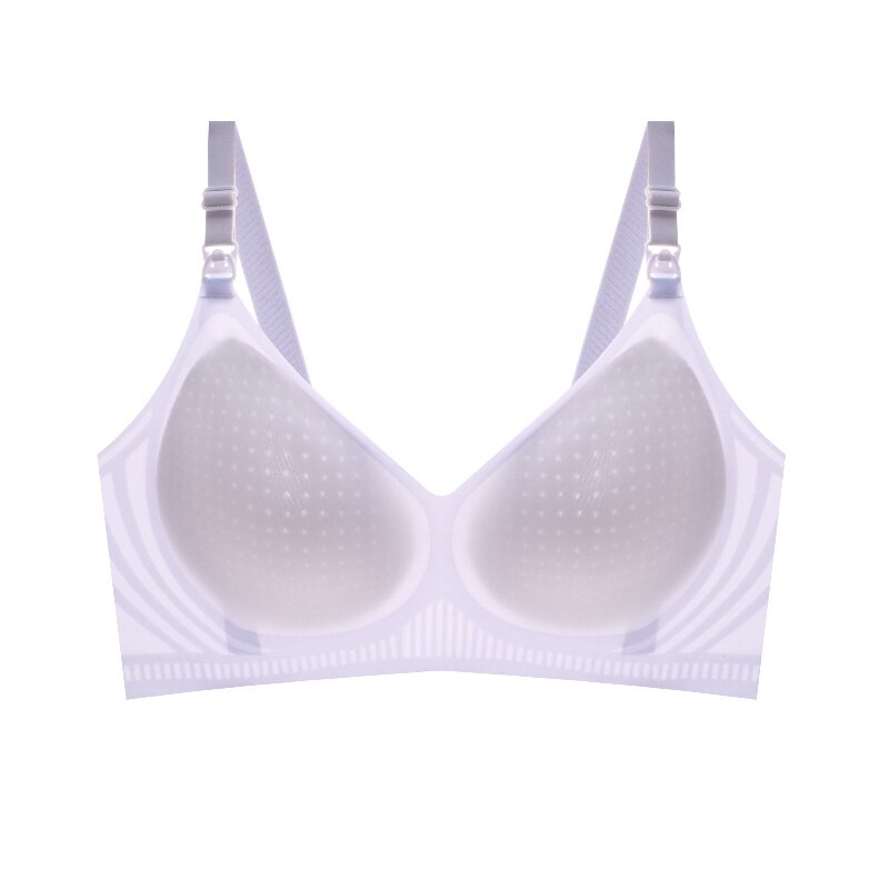 超薄款孕期哺乳内衣无痕没钢圈防下垂聚拢产后喂奶美背孕妇文胸女