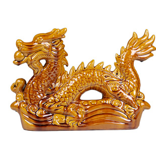 陶瓷龙摆件十二生肖辰龙青龙奇门四害巽宫辰空亡填实补缺角吉祥物