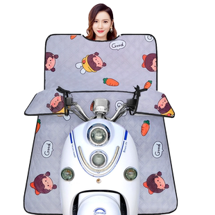 电动挡风被夏季电瓶摩托车防晒遮阳电车夏天防水防雨罩四季通用款