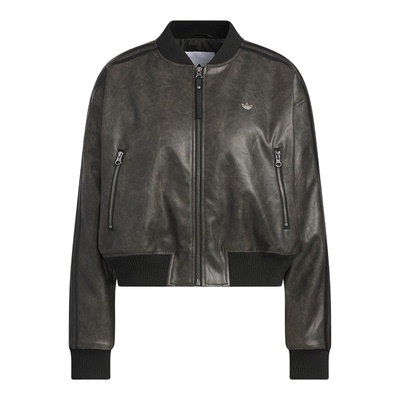 阿迪达斯三叶草女款2025秋季新款复古保暖运动棉服 KC2655 KC2656