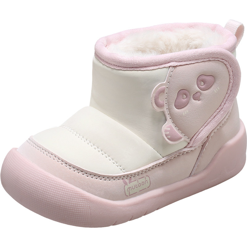 牧童童鞋宝宝棉靴2025冬季新款男童软底稳护鞋加绒保暖女童雪地靴