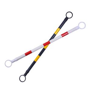 路锥伸缩杆PVC连接杆2米隔离墩固定警示杆红白反光锥连接杆交通