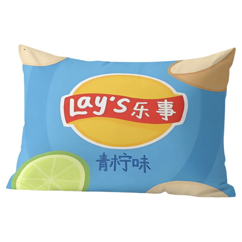 卡通乐事薯片抱枕趣味送朋友生日礼物枕头卧室客厅沙发床头靠枕