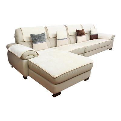 雪尼尔防滑皮沙发短绒沙发垫