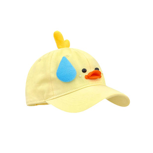 可爱软萌小狗刺绣棒球帽大头围鸭舌帽甜美立体耳朵小动物卡通帽子