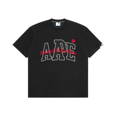 Aape猿人字母刺绣休闲舒适T恤